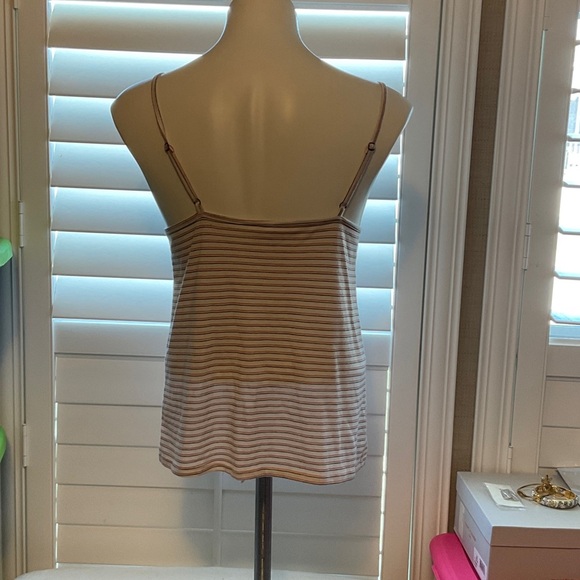 Xhilaration Cream and Brown Striped Camisole - Picture 4 of 7